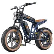 [EU DIRECT] HillMiles MileZoom 1 52V 15.6AH*2 Dual Battery 250W 20*4.0 Inch Electric Bicycle 260KM Mileage Range Max Loa