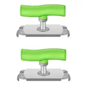 Effortless Jar Can Opener Bottle Openers for Seniors Easy Open Lid Opener Adjustable Grip Stainless Steel Green