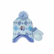 Berkshire Toddler Girls Cold Weather Hat Gloves 2 Piece Set Blue OSFM