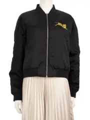 Black Tiger Patch & Logo Bomber