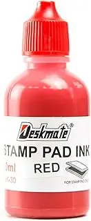 Deskmate 40015 Stamp Pad Refill Ink 30Ml Red