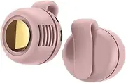 Aerio Clip on Fan, Portable Silent Mini Bladeless Fans with Clip, Adjustable 3-speed Suspended Waist Fans, Suitable for Outdoor & Travel & Office, Travel Accessories (Pink)