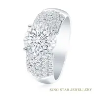 在飛比找momo購物網優惠-【King Star】一克拉 Dcolor 18K金 鑽石戒