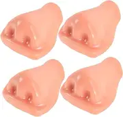 Totority 4pcs Realistic Human Nose: Simulation Model Squeeze Toy Mannequin Part for Party Dress Up Props Teaching Display