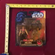 Star Wars Deluxe ￼Han Solo with Smugglers flight pack rebel alliance￼