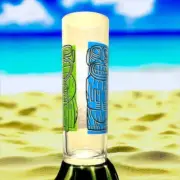 Don Beachcomber Tiki Bar Zombie Glass CANNIBALS Highball Tom Collins w/1 Swizzle