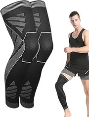 Leg Sleeves for Women - Knee Sleeves Leg Sleeve - Thigh & Calf Support Knee Stabilizer Brace, Long Leg Brace for Running Basketball Cycling