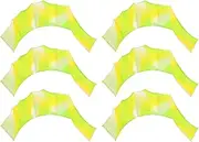 uxcell Silicone Swimming Gloves, 3 Pair Webbed Swim Gloves Finger Frog Type Water Resistance Gear Paddle Fins for Aquatic Training, Green Tone, S