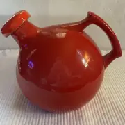 Fire Engine Scarlet Red Ball Shaped Wine Decanter Water juice High End Y2K