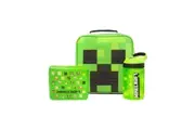 Minecraft Childrens/Kids Creeper Lunch Bag And Bottle Set (Green) (One Size)