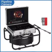 Sewer Camera 7" Monitor Pipe Inspection Camera IP68 Drain Pipeline Endoscope