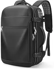 P POSO Airback Backpack 55L Expandable Vacuum Backpack for Travel, Portable Compression Carry-On Vacuum Bags, Waterproof