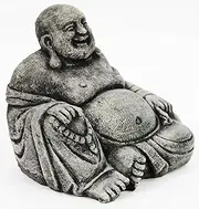 Fleur de Lis Garden Ornaments LLC Happy Buddha Concrete Statue