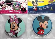 Disney Gel Window Clings Mickey Mouse & Minnie Mouse Lot of 2