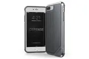 X-Doria Defense Lux Phone Case Drop Protection Cover For iPhone 7 8+ Grey Nylon