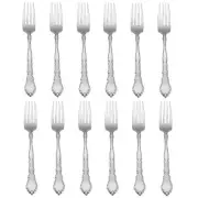 Oneida Satinique 18/8 Stainless Steel Large Dinner Fork (Set of Twelve)
