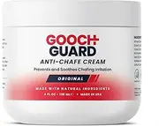 Gooch Guard Chamois Cream & Anti Chafing Cream - Natural Chamois Cream Cycling & Running - Anti Friction Cream, Anti Chafe Cream Balm for Men & Women (4oz)