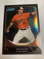 2013 Bowman Chrome Black Refractor Jon Keller Orioles BDPP106 28/35