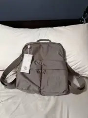 BRAND NEW WITH TAGS MANDARINA DUCK MD20 BACKPACK BAG Taupe Brown Beige Womens