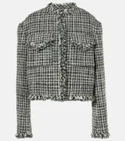 [Sacai] Sacai Wool-blend tweed jacket AU 12 multicoloured