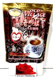 Old Village 2-In-1 Instant White Coffee Mix 15 Sticks x 25g (Pack of 24)~01/2027