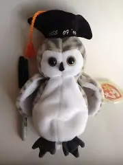 TY WISER THE OWL WITH TAG~CLASS OF 1999-ship free