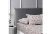 Lisa Ochre Washed Cotton Printed Fitted Sheet Set by Accessorize