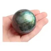 40mm Labradorite Sphere - Natural Quartz Crystal Ball for Meditation, Healing, a