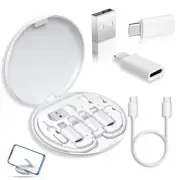 Data Cable Set Adapters Kit Type C USB-C Iph Micro USB Fast Charging 60w Travel