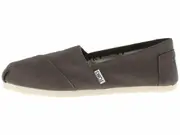 TOMS Womens Alpargata Classic Ash Canvas Sneaker Shoes Espadrilles - Grey