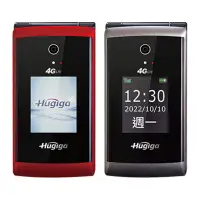 在飛比找PChome24h購物優惠-Hugiga鴻碁 A9 Type-c充電 4G摺疊老人機 語