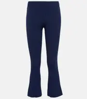 [Live The Process] Live The Process Atlas ribbed-knit flared pants AU 12 blue
