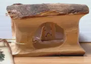 Earthwood Olive Wood Tiny Nativity Manger Scene The Holy Land Christmas (F)