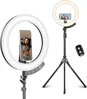 [sensyne] Newest 12" Ring Light with 62" Tripod Stand, LED Selfie Circle Light with Strong Magnectic Phone Holder Compatible with Cellphones for Live Stream/Recording/Photography/YouTube/TikTok