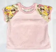 All natural, cotton toweling T shirt style dribble Bib/Coverall/Smock Princesses