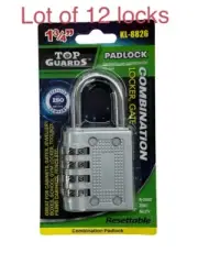 Lot Of 12 4-Digit Combination Lock Steel lock For Cabinet jewelry box Gym Locker