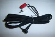 (1) 3.5mm to RCA Auxillary Input Zune ipod MP3 Laptop Home Car Audio Adapter 1/8