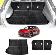 X-CAR Boot Liner Back Seat Protector for Kia EV6 2021-2025 All Weather Heavy Duty Cargo Car Trunk Kick Mats