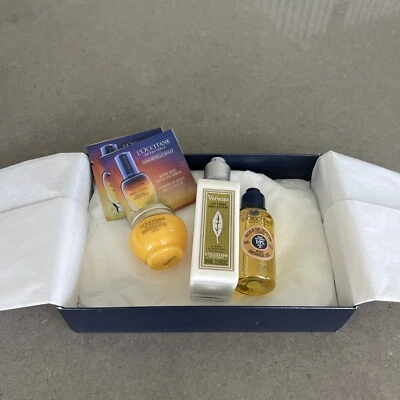 L’Occitane 5pc Body Deluxe Travel Sz Set Immortelle Divine Creme, Body Lotion…