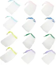 DRESSOOS 25Pcs Exfoliating Soap Saver with Drawstring Soap Pouches for Creation and Skin Cleansing for Home Use and Bathing