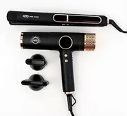 [H2D] Max Duo Pro Dynamic Matte Black BLACK with Rose Gold - Professional Hair Dryer & Straightener