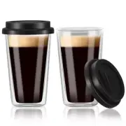 High borosilicate glass Double Walled Glass Coffee Mugs Coffee Cups