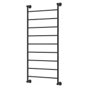 Lillian 600x1200mm Heated Towel Rail, Matte Black