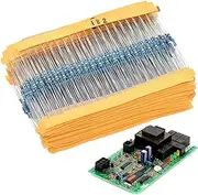 Resistors Assortment Kit - 600X Assortment Metal Film Fixed Resistor - Multiple Values, Common Resistors Assorted, 10 Ohm to1 M Ohm for Electronic Enthusiasts
