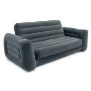 Intex Inflatable Furniture 203 x224x 66cm Pull Out Air Sofa/Bed w/Drink Holder