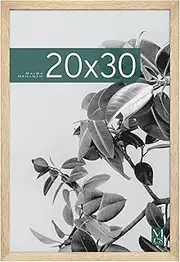 [MCS] Studio Gallery 20x30 Poster Frame Natural Woodgrain, Vertical & Horizontal Wall Hanging Large Picture Frame for Photos, Posters & Art Prints (1-Pack)