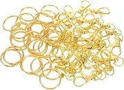 MOTHNUR 60 Pcs Swivel Key Chain Gold Lobster Clasp Key Chain Hooks Keychains Making Accessories Key Hook Jewelry Making Supplies Charms Key Ring Clasp Jewelry Clasps Keychain Accessories