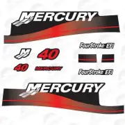 Mercury 40HP Sticker Decals RED EFI Four Stroke Outboard Engine Graphic Kit