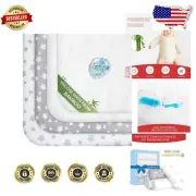 Elegant 4-Pack Bamboo Pack N Play Sheets with Waterproof Mattress Protector