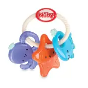 Nuby IcyBite Sea Teething Ring - Fun & Soothing Teether - Easy to Hold -BPA Free